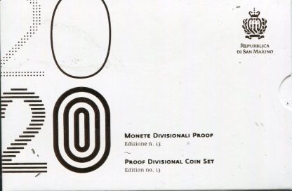 2020 San Marino Divisionale Proof  con 2 euro commemorativi