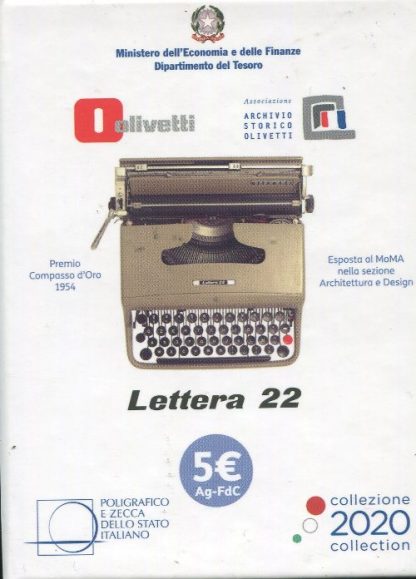 2020 -Serie Eccellenze Italiane – Olivetti Lettera 22 in confezione ufficiale