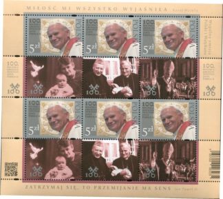 2020 - 100° nascita Giovanni Paolo II - Minifoglio POLONIA