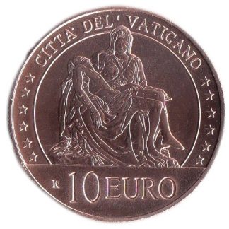 2020 Moneta Vaticano 10 euro in rame 'La Pietà'