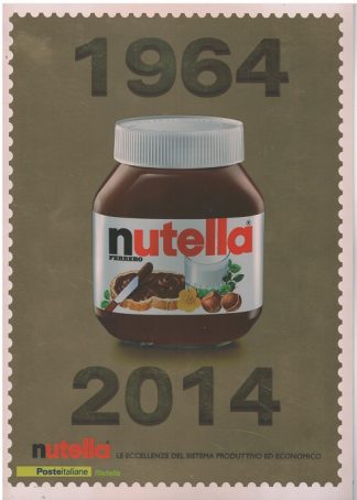 Folder Poste Italiane dedicato al 50°Ann.della NUTELLA