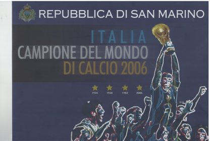 Folder San Marino 2006 'Italia Campione del Mondo'