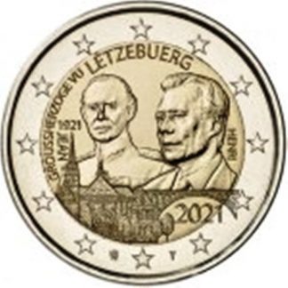 2021 LUSSEMBURGO - 100º anniversario della nascita del Granduca Giovanni <b>COPPIA <b>  senza e con ologramma