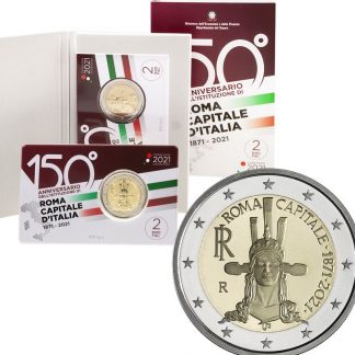 2021 ITALIA  - 150° Ann. Roma Capitale d'Italia coincard