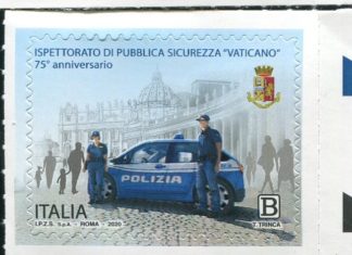 2020 - Ispettorato di polizia -emissione congiunta con il Vaticano