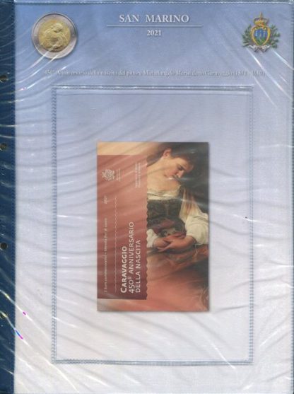 FOGLI PER 2 EURO COMMEMORATIVI SAN MARINO - immagine 3