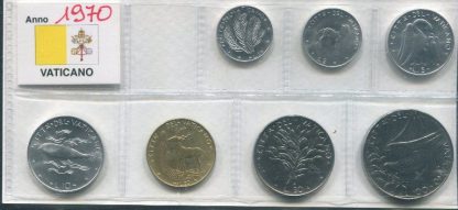 1970- serietta Paolo VI senza argento