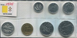 1975- serietta Paolo VI senza argento