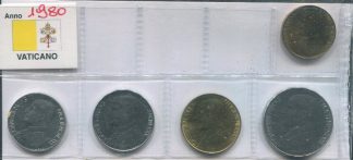 1980- serietta Giovanni Paolo II senza argento