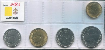 1981- serietta Giovanni Paolo II senza argento