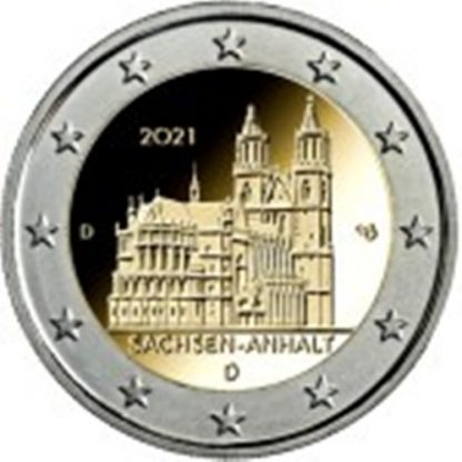 2021 GERMANIA  - Duomo di Magdeburgo 5 zecche
