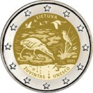 2_euro_commemorativo_lituania_2021_Lago_Žuvintas