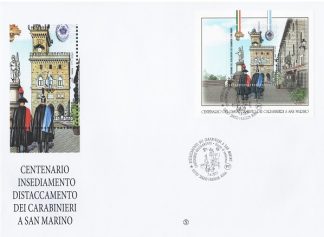 Italia FDC 100°Distaccamento Carabinieri a San Marino
