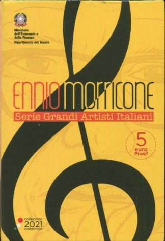 2021 - Ennio Morricone 5 euro bimetallico PROOF