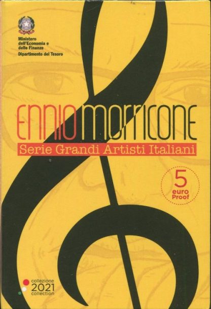 2021 - Ennio Morricone 5 euro bimetallico PROOF