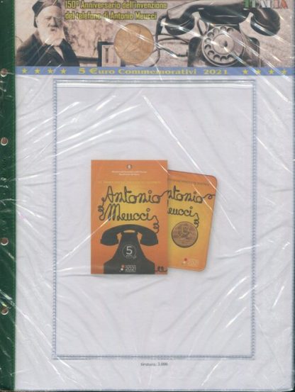 Fogli per 5 euro Italia in blister e coin card - Abafil