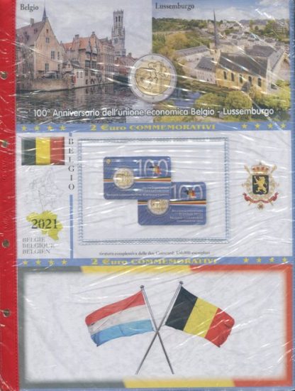 Fogli per 2 euro BELGIO in coin card - Abafil - immagine 2