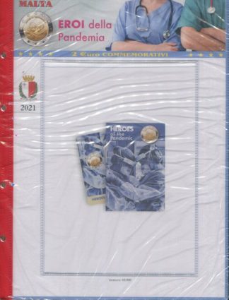 Fogli per coin card Malta - Abafil