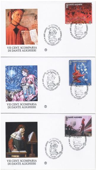 2021 Italia  FDC VII Cent.Scomparsa Dante Alighieri
