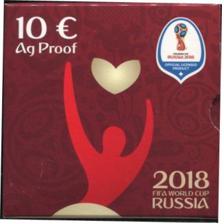 Offerta 2018 - 10 € proof Coppa del mondo di calcio in Russia