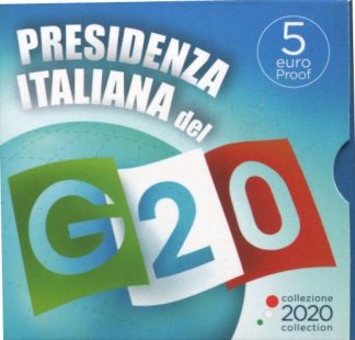 2020 - 5 € Ag Proof Italia  Presidenza italiana del G20