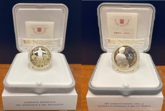 2021 - Monete 5 e 10 euro-50° anniversario dell’Associazione SS. Pietro e Paolo e 75° anniversario dell' Unesco-