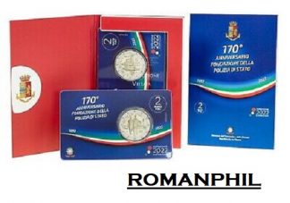 2 EURO COMMEMORATIVI IN BLISTER UFFICIALE