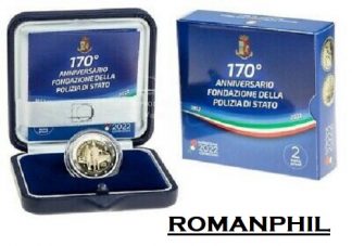 2022 ITALIA  -170° Anniversario della fondazione della Polizia di Stato - proof