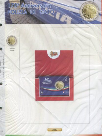 FOGLI PER 2 EURO ITALIA IN BLISTER E COINCARD - ABAFIL - immagine 3