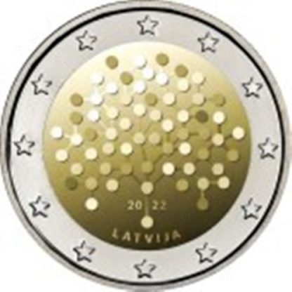 2022 LETTONIA -100º anniversario della Banca di Lettonia