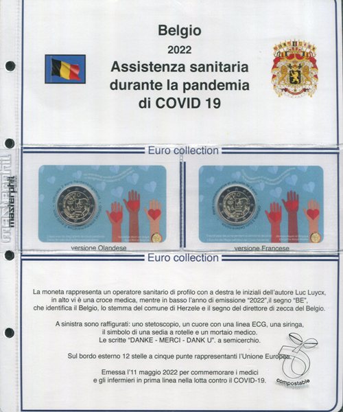 2 Euro Commemorativi Coin Card ANDORRA: Raccoglitore MASTERPHIL 2014-2024 - Foto 7