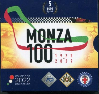 2022 - 5 euro argento 100° Autodromo di Monza