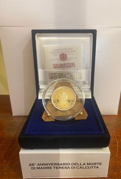 2022 Vaticano  -2 euro proof 25° Ann.della morte di Madre Teresa di Calcutta