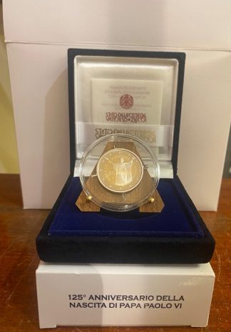 2022 Vaticano  -2 euro proof 125° Ann.della nascita di Papa Paolo VI