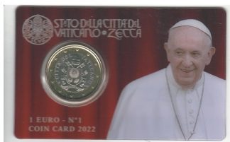 2022 Coin card Vaticano N. 1 da 1 euro