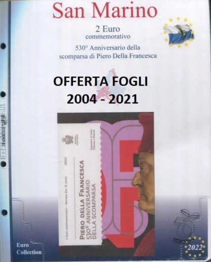 Top Offer - Fogli per 2 euro in blister ufficiale 2004 - 2021 SAN MARINO - Masterphil