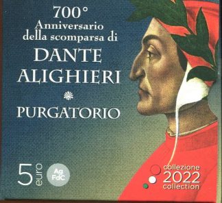 2022 Italia - 700° scomparsa Dante Alighieri 5 euro Argento -PURGATORIO