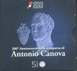 2022 Italia - 200° scomparsa Antonio Canova 5 euro Argento