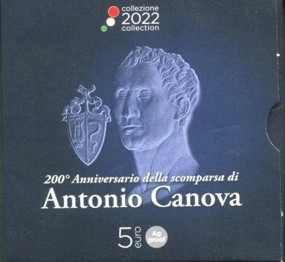 2022 Italia - 200° scomparsa Antonio Canova 5 euro Argento