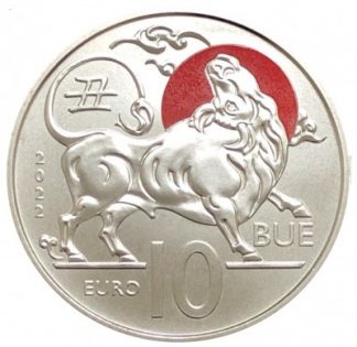 Novità 2022 - San Marino 10 Euro serie “Calendario Lunare cinese” «Bue»