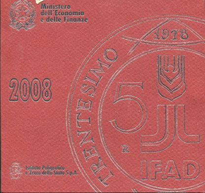 2008 Divisionale Euro Italia  - 8 Valori+Ag