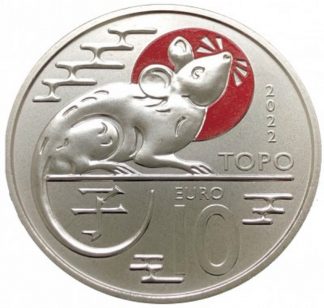 Novità 2022 - San Marino 10 Euro serie “Calendario Lunare cinese” «Topo»
