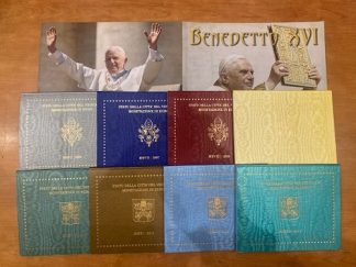Offerta speciale -Monete Divisionali Pontificato Benedetto XVI 2006-2013