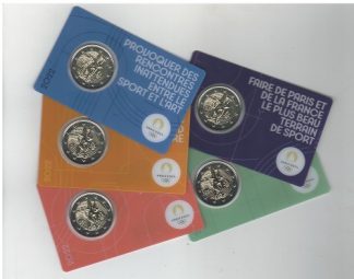 2022 Francia-Olimpiadi 2024- 1 coincard casuale