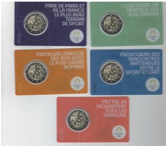 2022  Francia-Olimpiadi 2024- 5 coincard