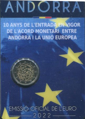 2022-ANDORRA- 10° entrata Andorra unità monetaria europea