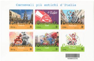 2023- ITALIA-Foglietto Carnevali più antichi d'Italia
