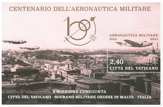 Rarità 2023- Vaticano Foglietto Centenario Aeronautica militare