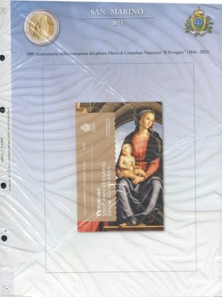 FOGLI PER 2 EURO COMMEMORATIVI SAN MARINO
