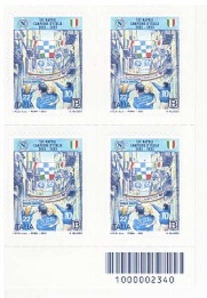 Italia 2023 NAPOLI Campione d' Italia 2022-2023 Quartina destra